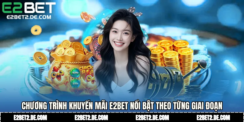 Chương trình khuyến mãi E2bet nổi bật theo từng giai đoạn