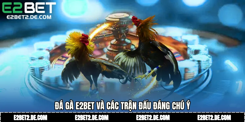 Đá gà E2bet và các trận đấu đáng chú ý